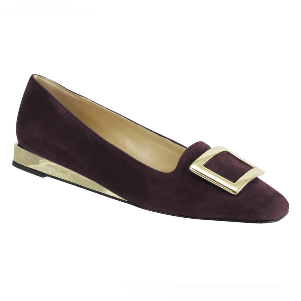 Ron White Rebecca Cashmere Suede Flats Size 39.5(8.5)
